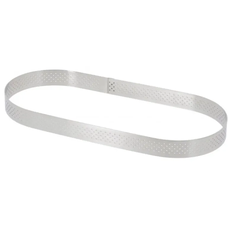 Cercle perforé forme Oblong 30 x 11 cm de L'école Valrhona par De Buyer