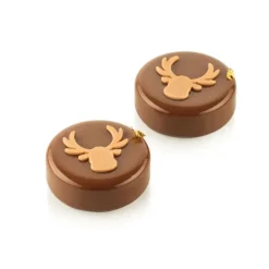 Chablon Silicone Renne 4 x 4 x H 0,2 cm (x24) Silikomart