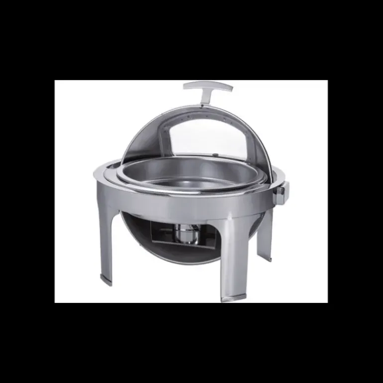 Chaffing Dish pour Bac Rond 6,8 L Couvercle Rotatif Roll Top Pujadas