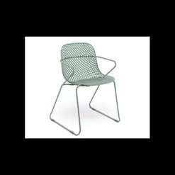 Chaise en Acier avec Assise Résine Vert Tender Ramatuelle 73’ Grosfillex