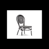 Chaise Tressée Bamboo Noir et Blanc Lyrose