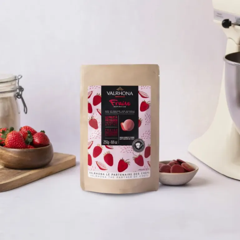 Chocolat de Couverture Inspiration Fraise 250g Valrhona