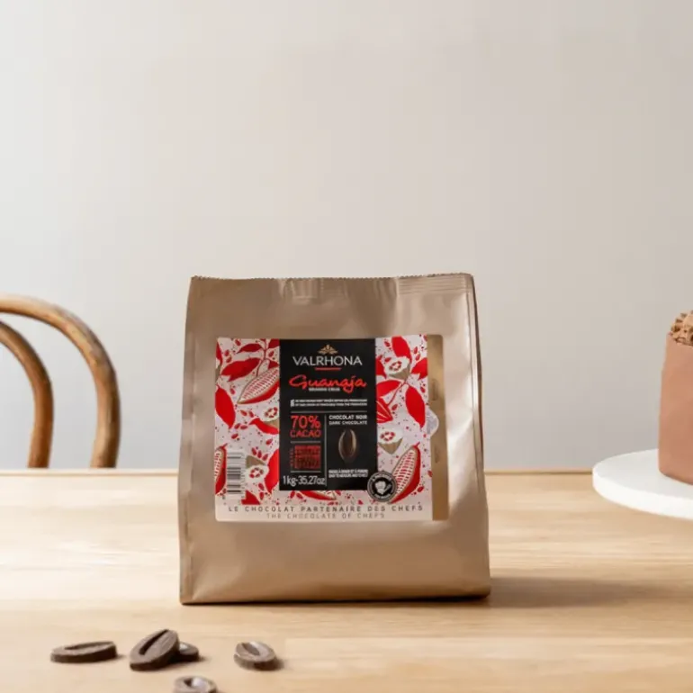 Chocolat de Couverture Noir Guanaja 70% 1kg Valrhona