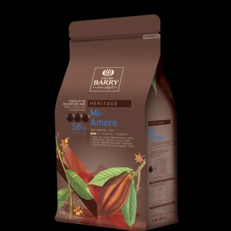 Chocolat Favorites Mi-amère 58% pistoles 5 kg