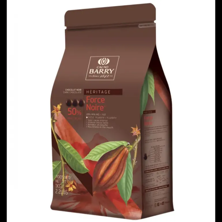 Chocolat Force Noire 50% pistoles 5 kg Barry