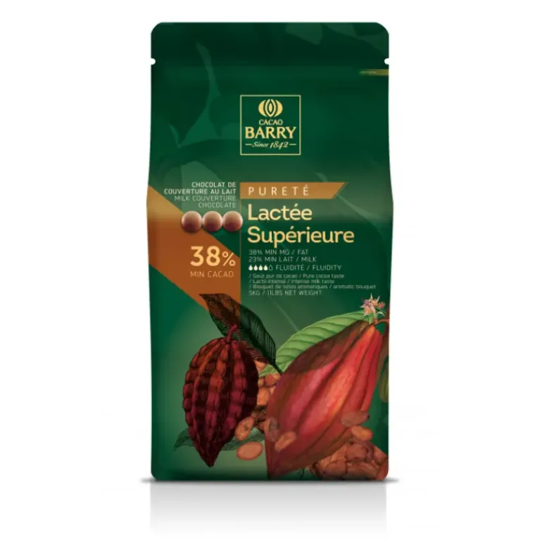 Chocolat Lactée Supérieure 38,2% pistoles 5 kg