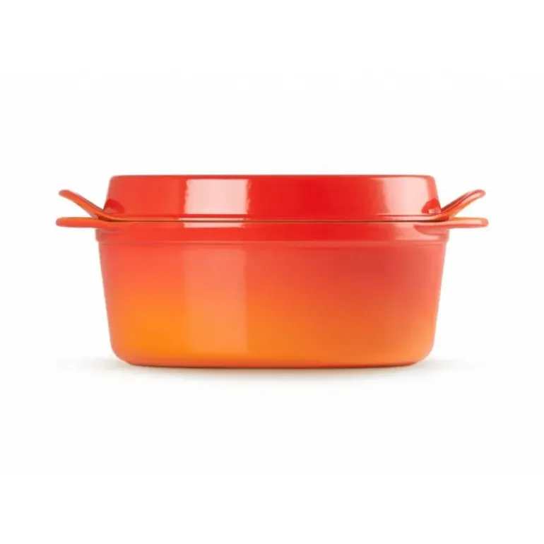 Cocotte Doufeu Ovale en Fonte 32 cm Volcanique Le Creuset