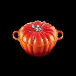 Cocotte en Fonte Citrouille 24 cm Volcanique Le Creuset
