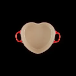 Cocotte en Fonte Cœur 20 cm Cerise Le Creuset