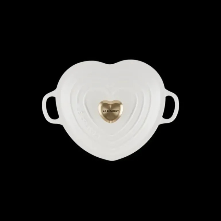 Cocotte en Fonte Cœur 20 cm Blanc Le Creuset
