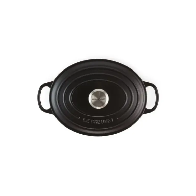 Cocotte en fonte Ovale 29 cm Noir mat Le Creuset Signature