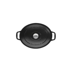 Cocotte en Fonte Ovale 33 cm Noir Mat Chasseur
