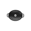 Cocotte en Fonte Ovale 25 cm Noir Mat Chasseur