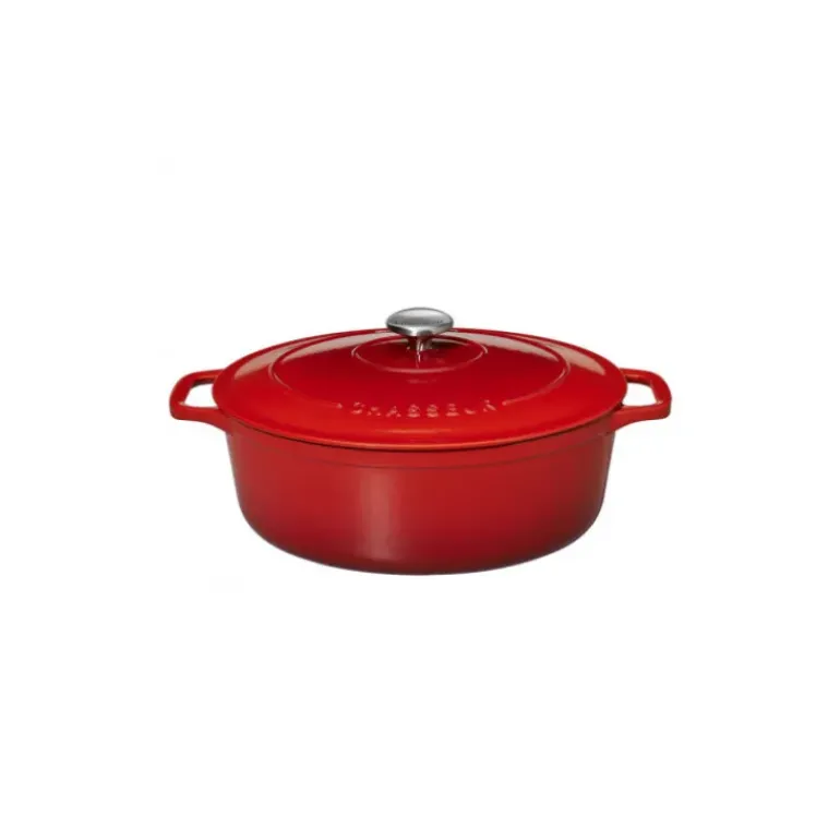 Cocotte en Fonte Ovale 31 cm Rubis Chasseur
