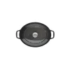 Cocotte en Fonte Ovale 35 cm Caviar Chasseur