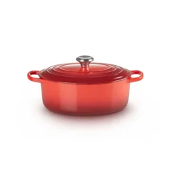 Cocotte en Fonte Ovale 29 cm Cerise Le Creuset Signature