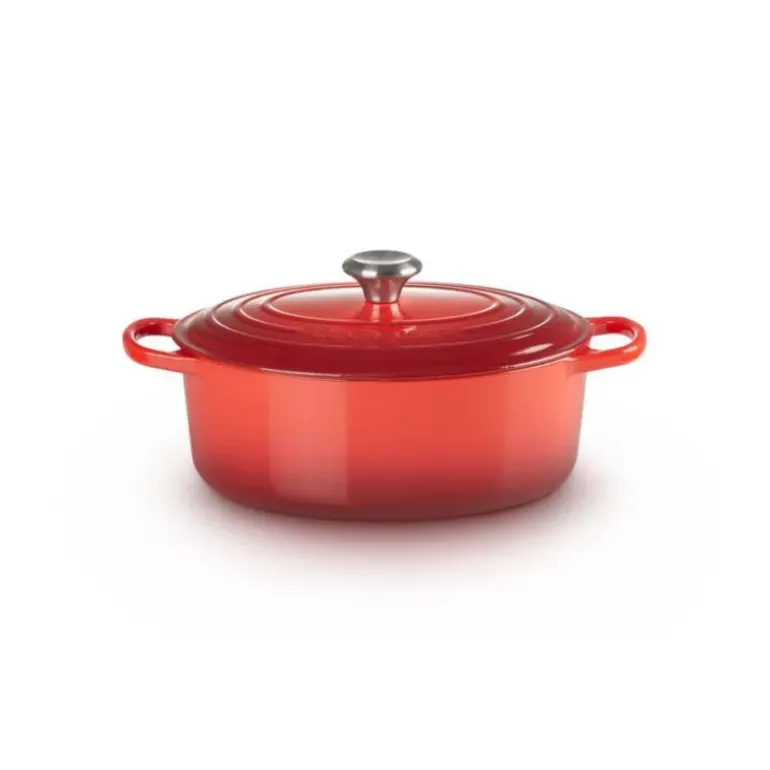 Cocotte en Fonte Ovale 29 cm Cerise Le Creuset Signature