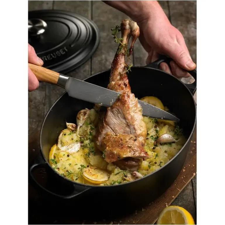 Cocotte en fonte Ovale 35 cm Noir mat Le Creuset Signature