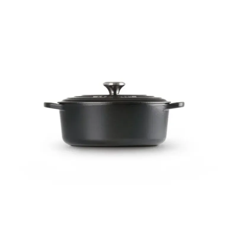 Cocotte en fonte Ovale 40 cm Noir mat Le Creuset Signature