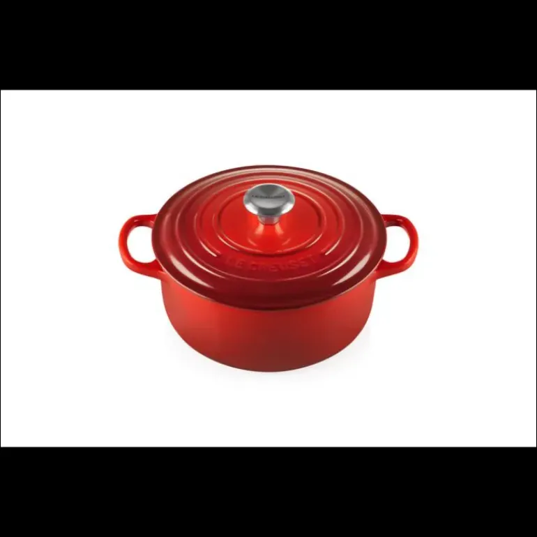 Cocotte en Fonte Ronde 20 cm Cerise Le Creuset Signature