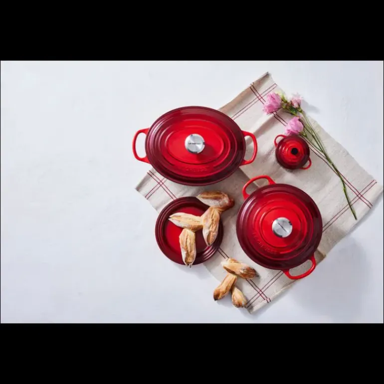 Cocotte en Fonte Ronde 20 cm Cerise Le Creuset Signature