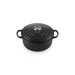 Cocotte en fonte Ronde 28 cm Noir mat Le Creuset Signature