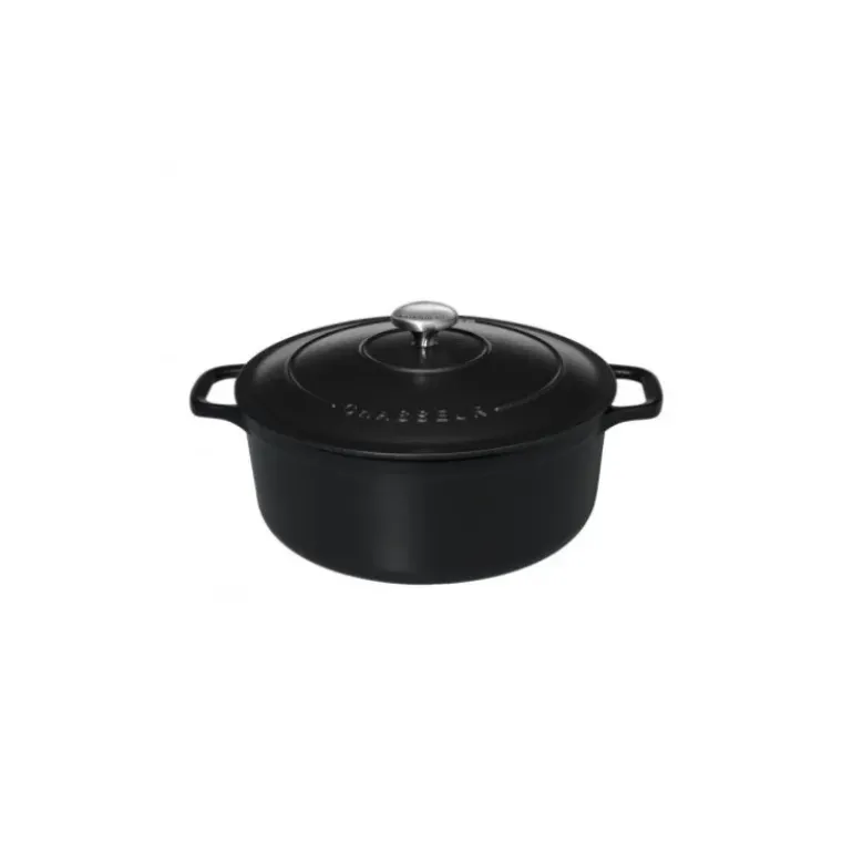 Cocotte en Fonte Ronde 24 cm Noir Mat Chasseur