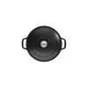 Cocotte en Fonte Ronde 26 cm Noir Mat Chasseur