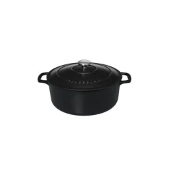 Cocotte en Fonte Ronde 26 cm Noir Mat Chasseur
