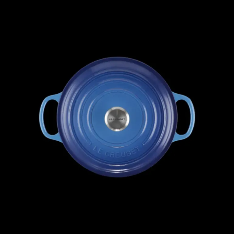 Cocotte en Fonte Ronde 22 cm Signature Azur Le Creuset