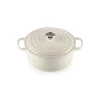 Cocotte en fonte Ronde 22 cm Meringue Signature Le Creuset