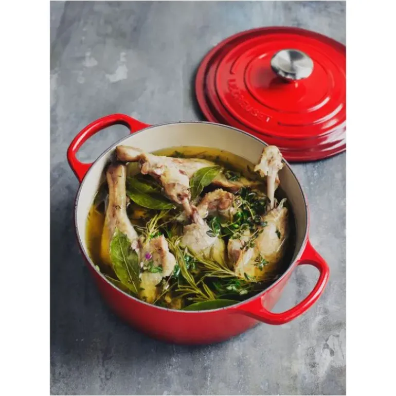 Cocotte en fonte Ronde 22 cm Cerise Le Creuset Signature