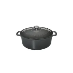 Cocotte en Fonte Ronde 24 cm Caviar Chasseur