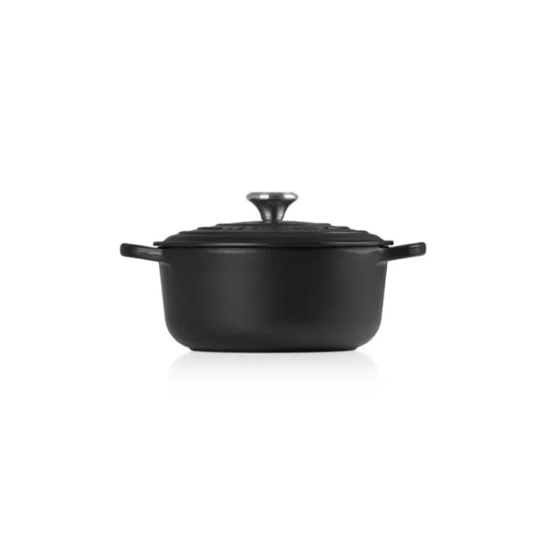 Cocotte en Fonte Ronde 18 cm Noir mat Le Creuset Signature