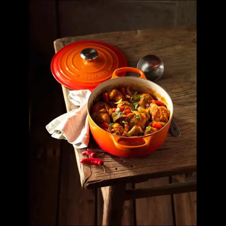 Cocotte en Fonte Ronde 20 cm Volcanique Le Creuset Signature