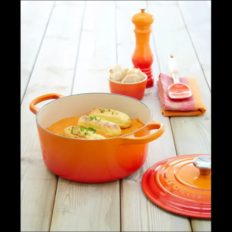 Cocotte en Fonte Ronde 20 cm Volcanique Le Creuset Signature