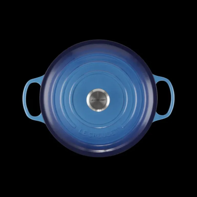 Cocotte en Fonte Ronde 28 cm Signature Azur Le Creuset