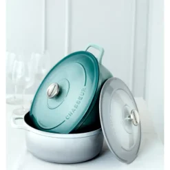 Cocotte en Fonte Ronde 24 cm Quartz Chasseur