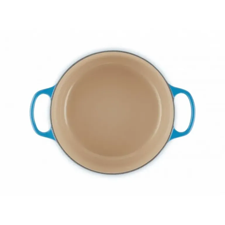 Cocotte en fonte Ronde 24 cm Azur Le Creuset Signature