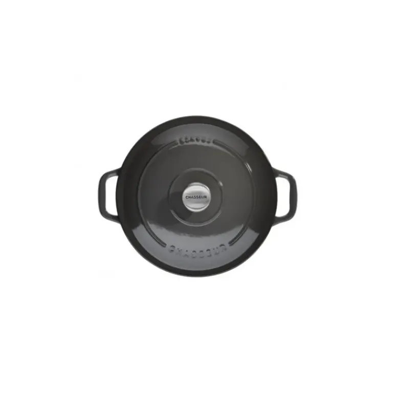 Cocotte en Fonte Ronde 18 cm Caviar Chasseur