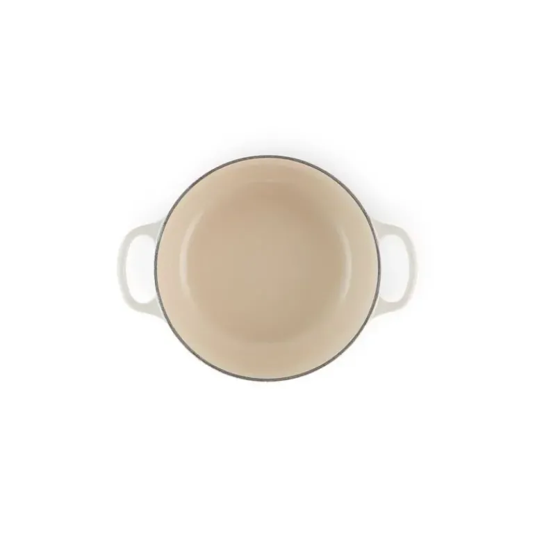 Cocotte en fonte Ronde 20 cm Meringue Signature Le Creuset
