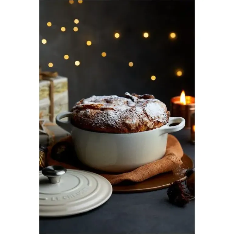 Cocotte en fonte Ronde 20 cm Meringue Signature Le Creuset