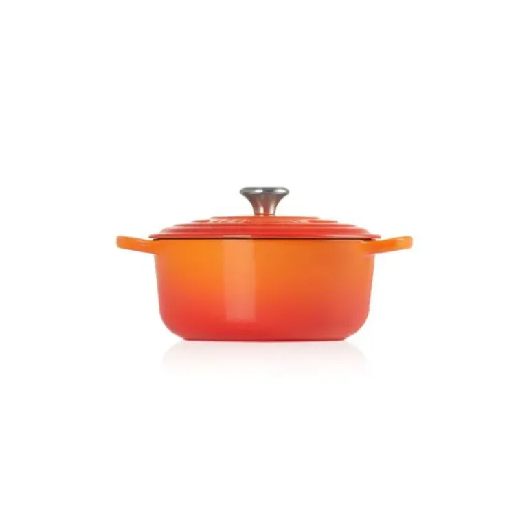 Cocotte en fonte Ronde 28 cm Volcanique Le Creuset Signature