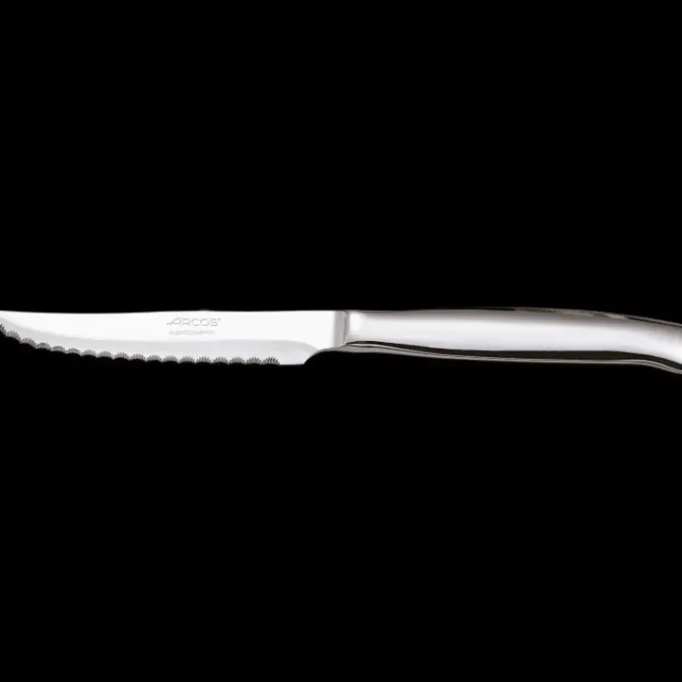 Coffret 4 Couteaux à Steak 11 cm Lame Crantée Acier Inoxydable Arcos