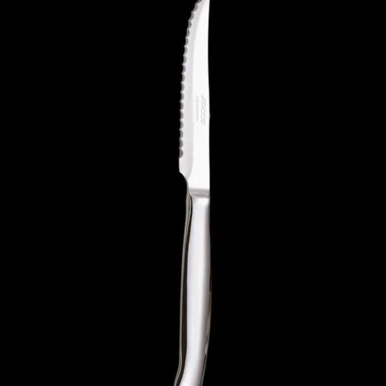 Coffret 4 Couteaux à Steak 11 cm Lame Crantée Acier Inoxydable Arcos