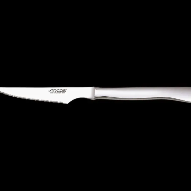 Coffret 6 Couteaux à Steak 11 cm Lame Crantée Acier Inoxydable Arcos
