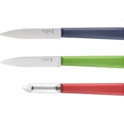 Coffret 2 Couteaux de Cuisine et un Eplucheur Les Essentiels + Opinel