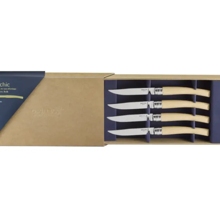 Coffret 4 Couteaux de Table Frêne Table Chic Opinel