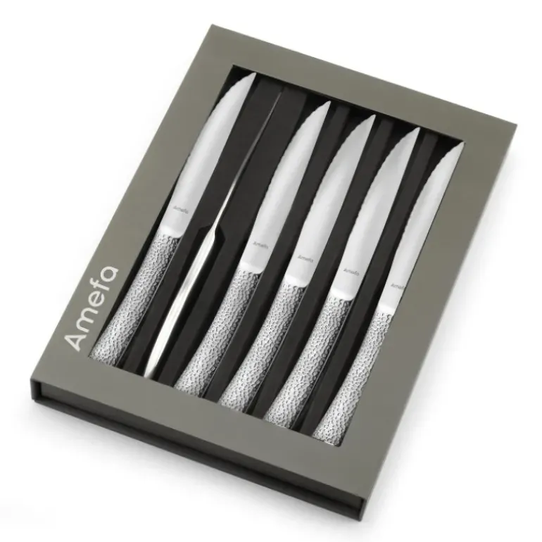 Coffret 6 Couteaux Steak Bongo 23 cm Amefa