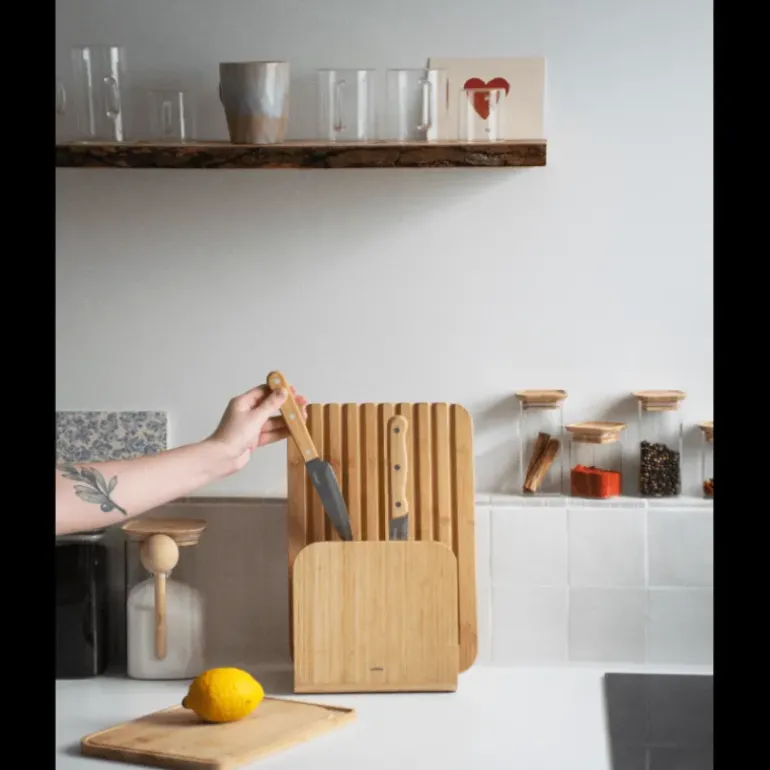 Coffret Affûté avec Support Magnétique, Planches et Couteaux Pebbly